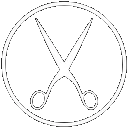 Logo of scissors